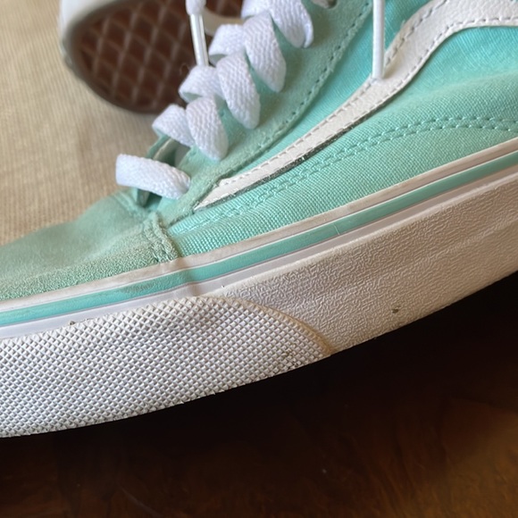 Vans Old Skool Aruba blue tiff white sneakers shoes women’s sz 8 men’s sz 6.5 - Picture 12 of 12